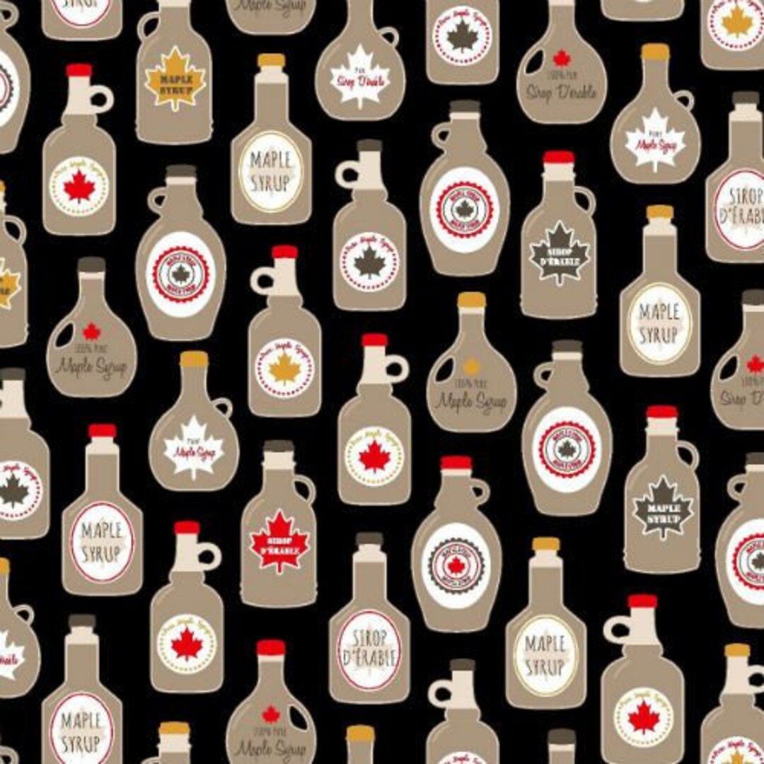 Purely Canadian Eh Maple Syrup Jugs, by Andy Hanna for Robert Kaufman