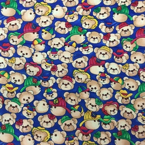 Corduroy Fabric by the Yard, Teddy Bear Fabric, Wilmington Prints, 100% Cotton Fine Wale Corduroy fabric