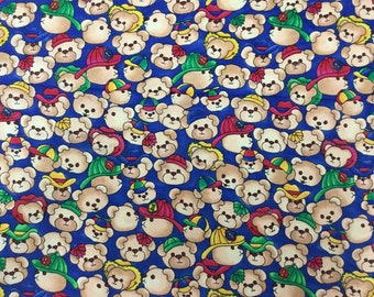 Corduroy Fabric by the Yard, Teddy Bear Fabric, Wilmington Prints, 100% Cotton Fine Wale Corduroy fabric