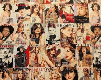 May include: A collage of magazine covers featuring women in various poses and outfits. The covers feature titles such as "Glamour", "Pretty", "Beautiful Lifestyle", "Creativity", "Iconic Style", "Statement Beauty", "Gorgeous", "Graceful Inspirations", "Shine", "Epic", "Allure", "Amazing", "Favourites", "Perfect You", "Spotlight", "Classic", and "Amazing".