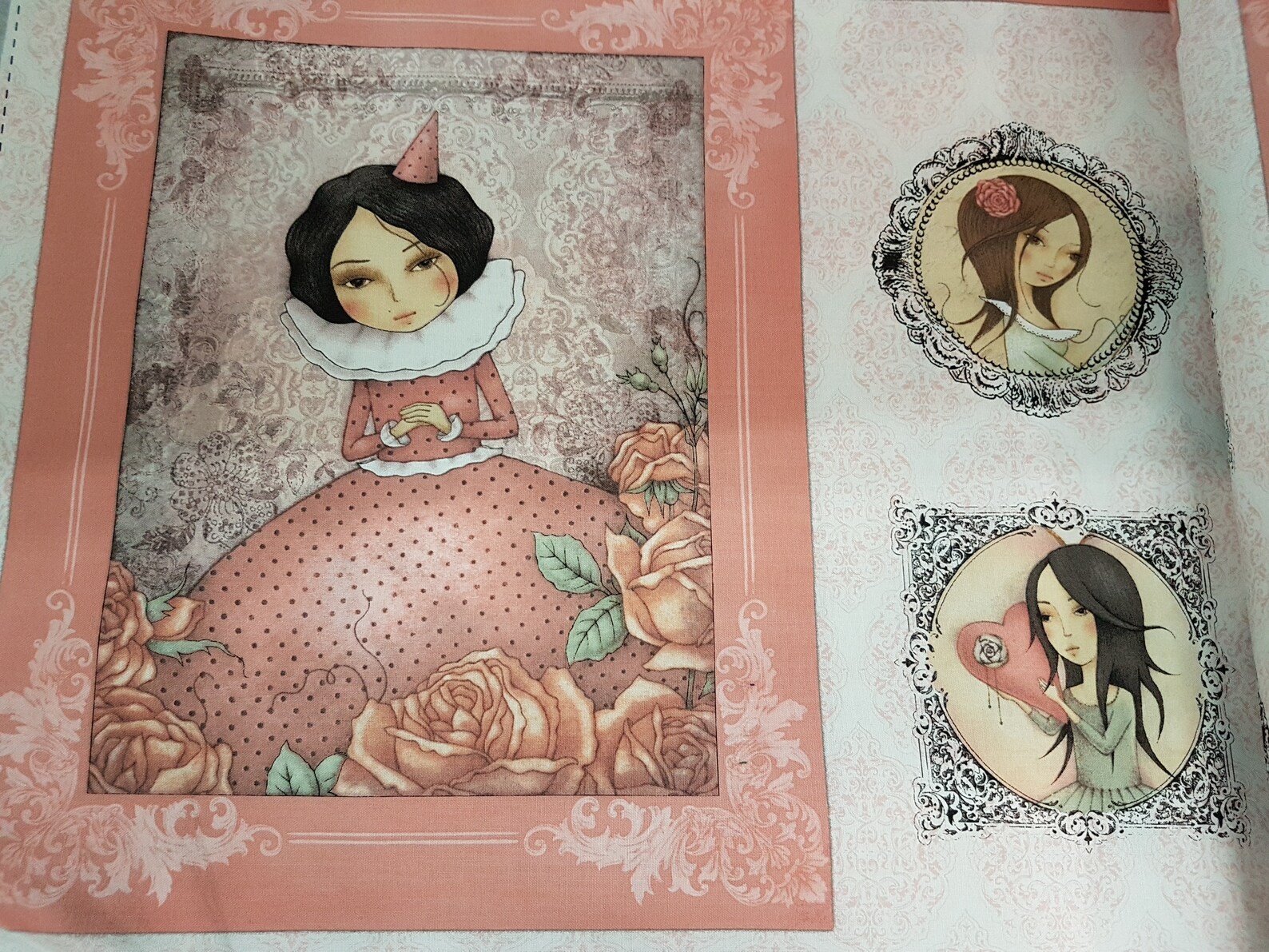 SUPER SALE Santoro Fabric 24 inch Panel All for Love Etsy