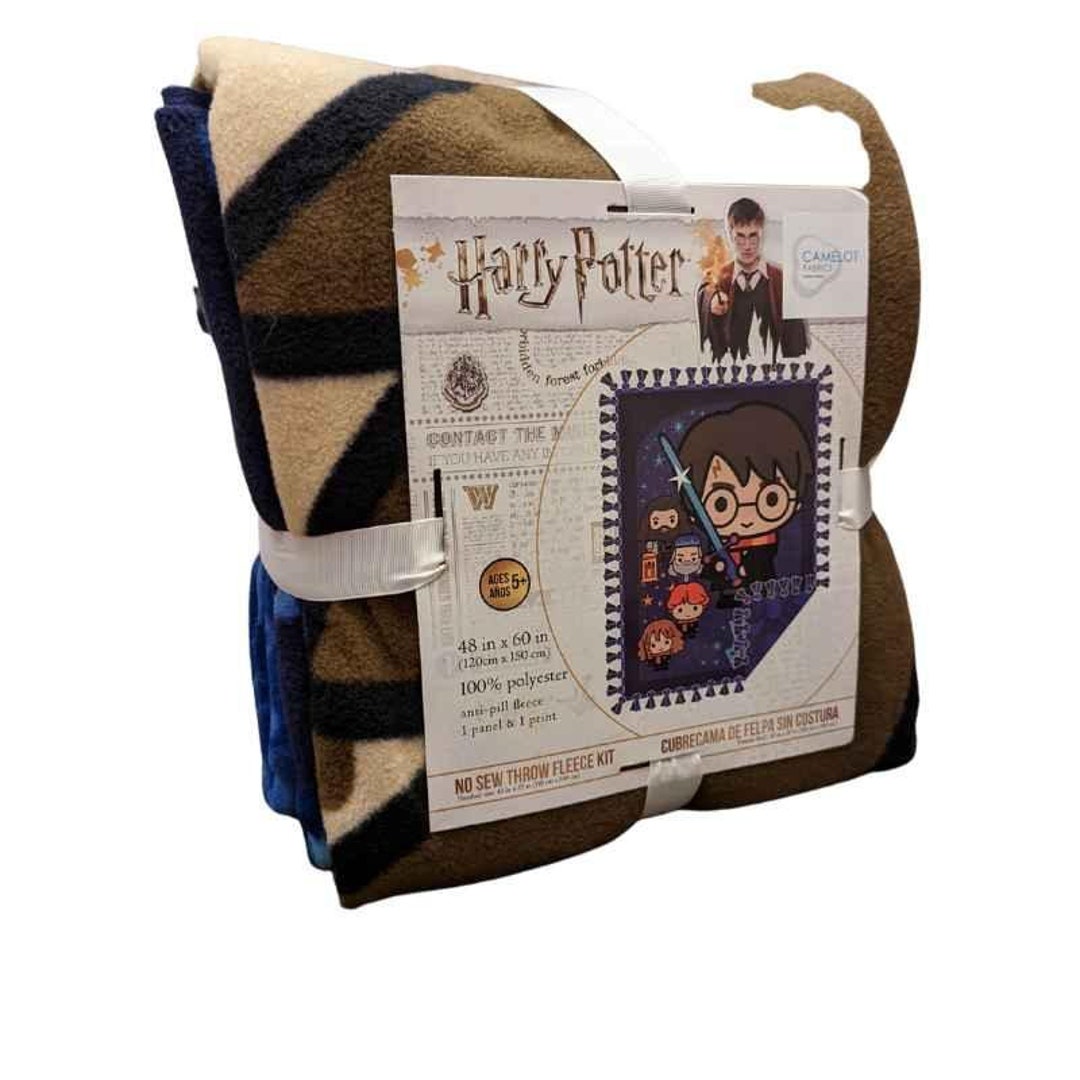 No Sew Fleece Throw Kit, DIY, Harry Potter Fleece Fabric 48 X 60