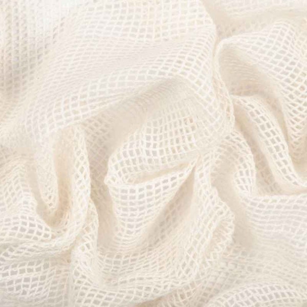 Organic Cotton Mesh Fabric for Fruit and Vegetable Bag, Certified Organic by ICEA GOTS2017-060