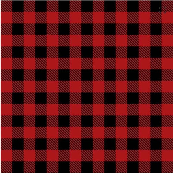 Anti-Pill Fleece Buffalo Plaid, Red and Black, Blue and Black, Fabric by the Yard, Camelot Fabrics