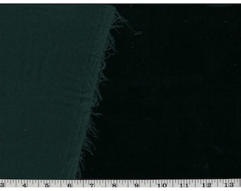 Lush VELVETEEN Fabric in Hunter Green, Dark Green Apparel Fabric, fabric by the Yard