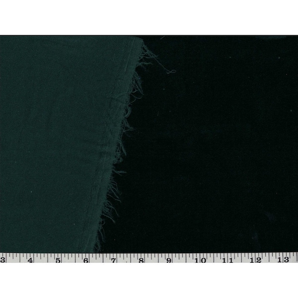 Lush VELVETEEN Fabric in Hunter Green, Dark Green Apparel Fabric