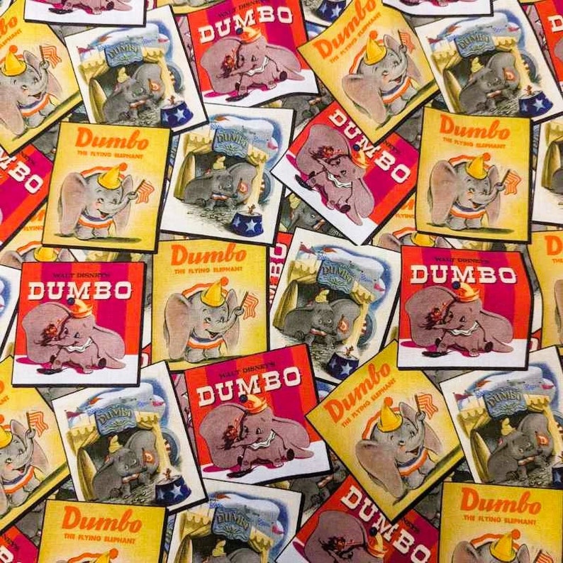 Disney Dumbo, Fabric by the Yard, Character Poster - Camelot Fabrics ...