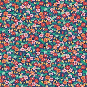 Liberty of London, Piccadilly Poppy, Carnaby Collection, tessuto tagliato su misura, 04775941