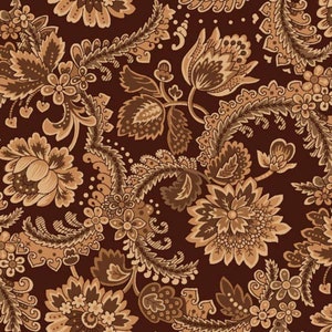 108" Wide Quilt Back Fabric, Chocolate Arden by Satin Moon Designs for Blank Quilting  Wide Back Fabric, 100% Cotton fabric
