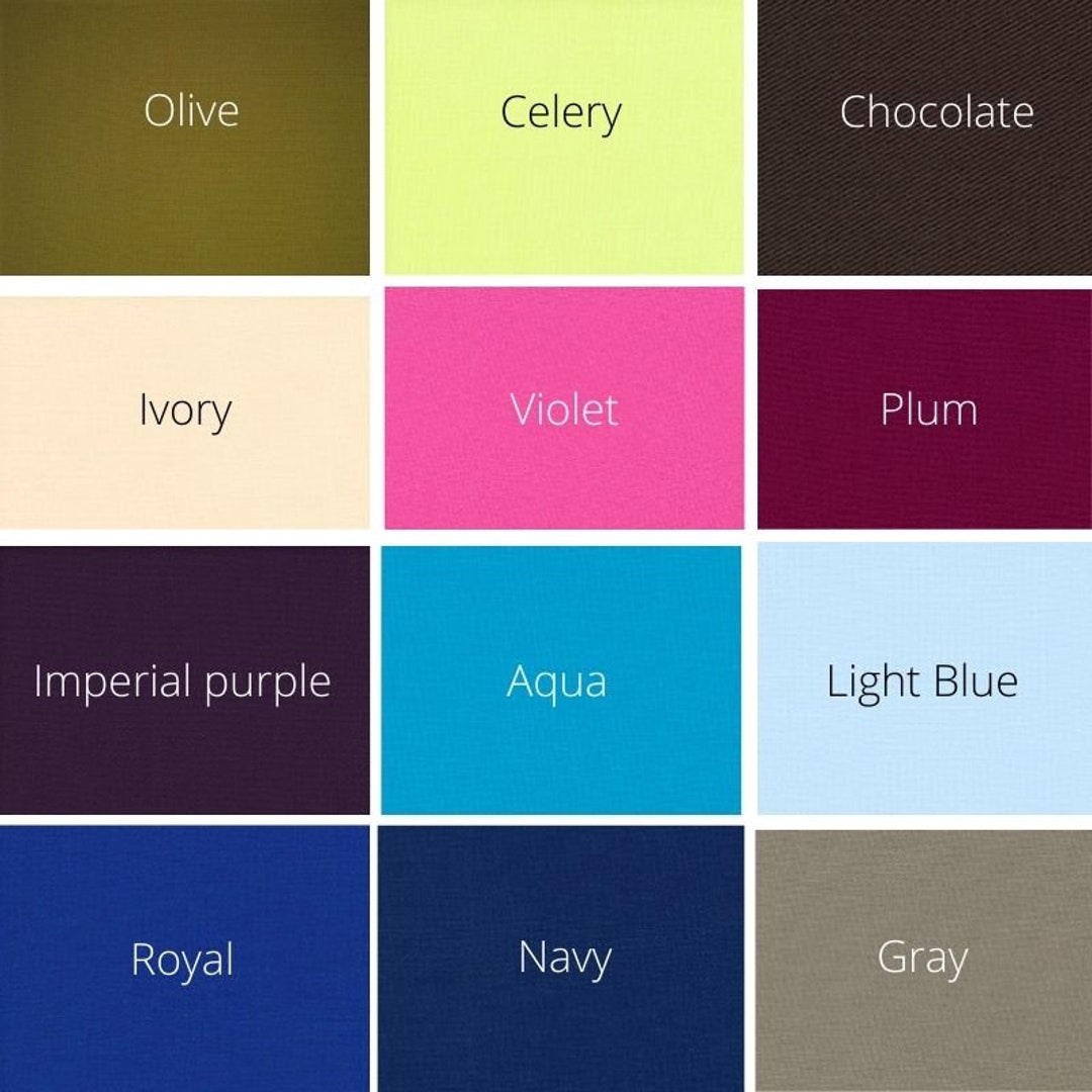PUL Fabric Solid Colors Waterproof Laminated Fabric 13 to 24