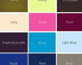 Waterproof PUL Fabric: FOOD SAFE Polyurethane Laminate, 36 Colors