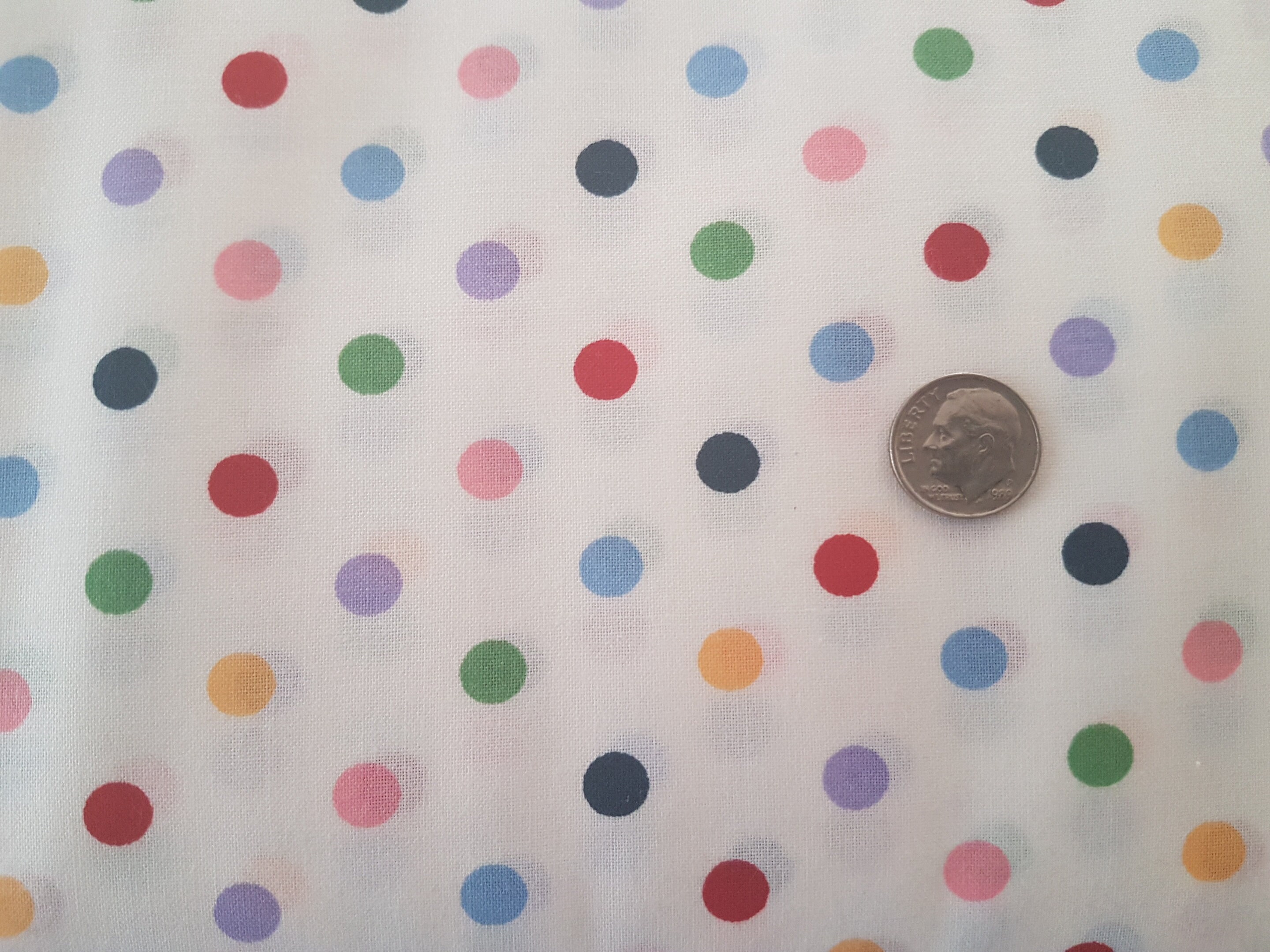 Polka Dot Fabric Dot Fabric 100 Cotton Fabric by the Yard Etsy