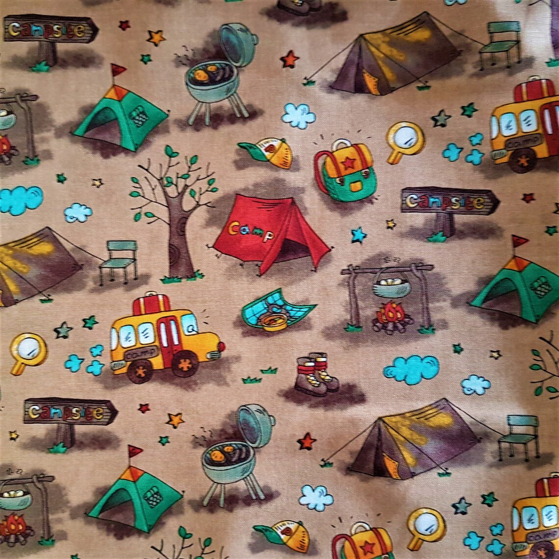 Camping Fabric Tent Fabric Campsite Fabric Premium 100 Etsy