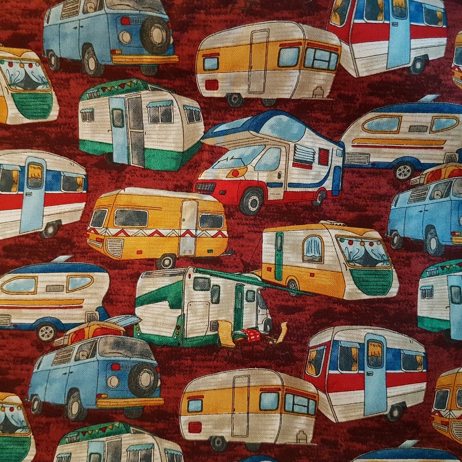 Camper Fabric RV Campers Cotton Fabric Trailer Fabric Etsy