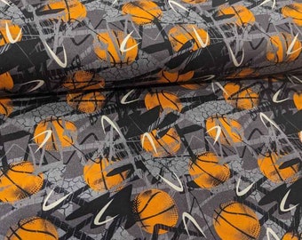 Basketball Fabric, Swish Basketball fabric, 100% Premium Cotton