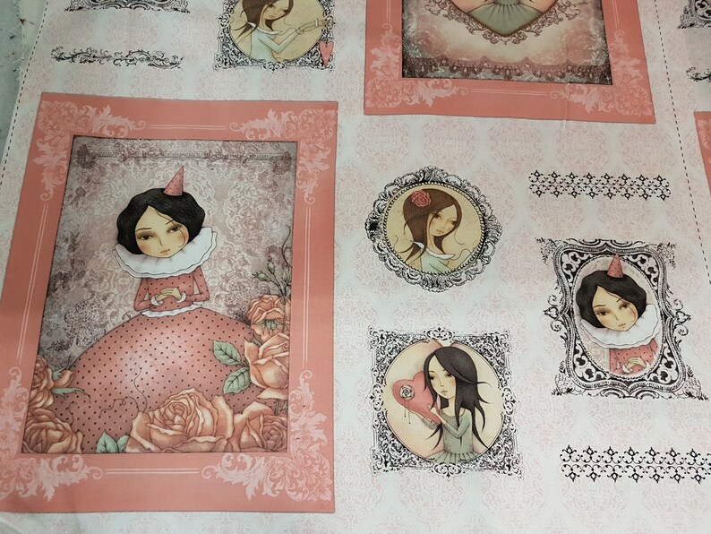 SUPER SALE Santoro Fabric 24 inch Panel All for Love Etsy