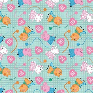 Peppa Made with Love, Peppa Pig Hand Made, Aqua, 95220115-03