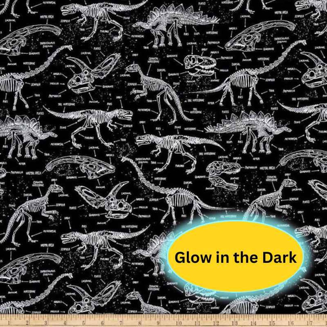 Fossils Fabric, Dinosaurs Fabric by the Yard, Timeless Treasures ...