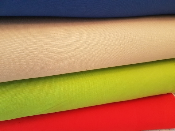 Solid Cotton Canvas Fabric: 8-9 oz Upholstery & Tote Bag Material, 58" Wide