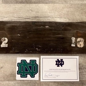 Vintage Notre Dame Fighting Irish Game Used Bench Section from Notre Dame Football Stadium- 1.5 foot section!