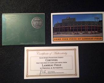 Own an Actual Piece of Lambeau Field Stadium Wall- Vintage Green Bay Packers- Game Used. Best Green Bay Packers Football Gift ever!