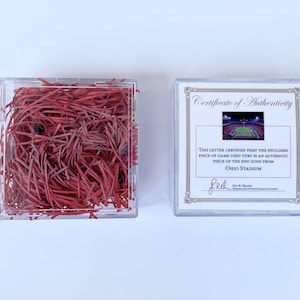 Ohio State Buckeyes Game Used End Zone Turf from Ohio Football Stadium