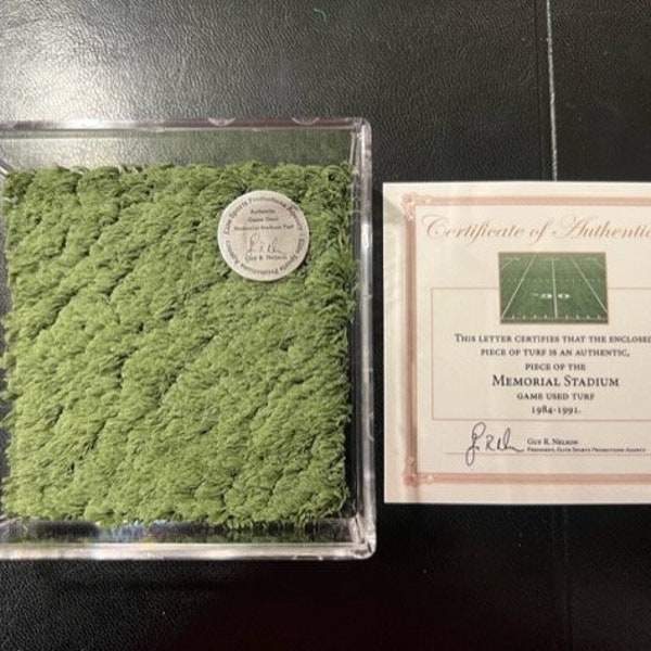 Nebraska Cornhuskers Game Used Turf from Memorial Stadium! Best Nebraska Cornhuskers Football Gift Ever.. Go Huskers!