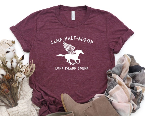 Camp Half Blood T-Shirt Long Island Sound Camp Jupiter Greek Mythology Tees