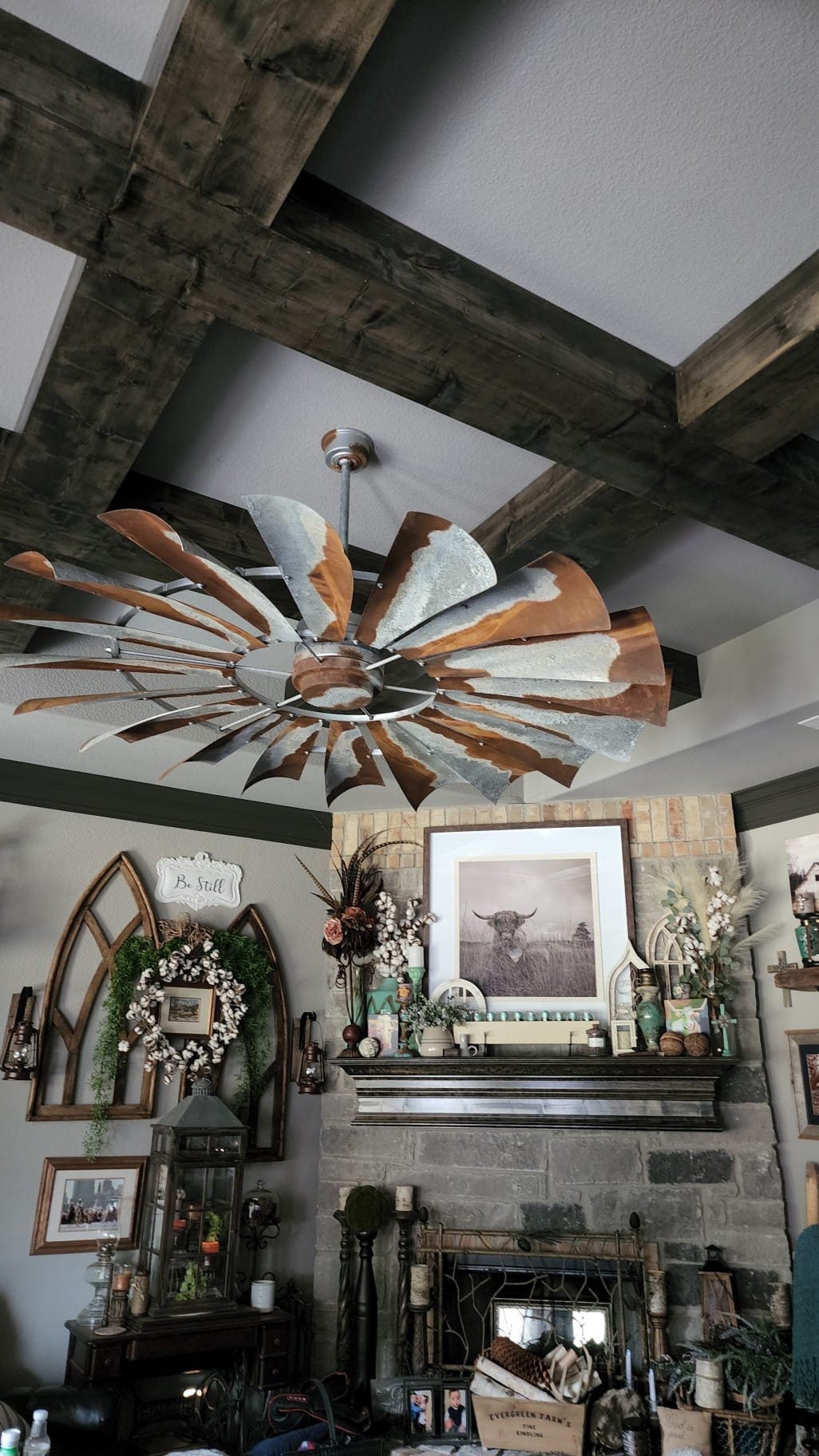 Barn Metal Windmill Ceiling Fan | The Patriot Fan