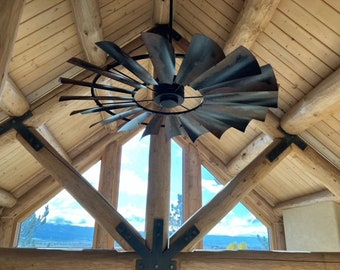Train Station Windmill Ceiling Fan | The Patriot Fan