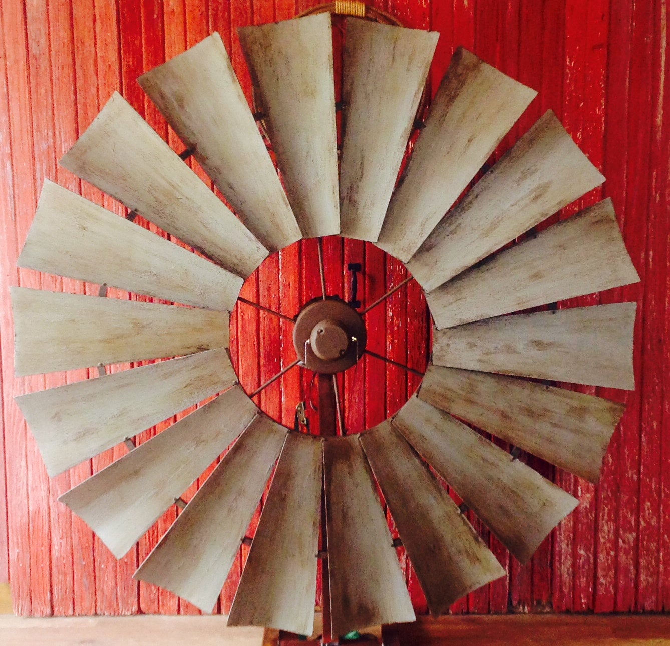 Weathered Rust Grey Windmill Ceiling Fan the American Fan Etsy