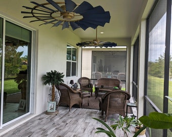 Napoleonic Blue Windmill Ceiling Fan | The Patriot Fan