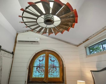 Cowboy Channel Windmill Ceiling Fan | The American Fan