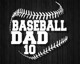 Baseball mom and dad stitches decals