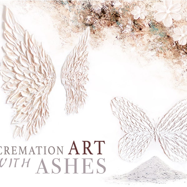 Cremation Art texture butterfly painting, Memorial Art with Ashes,Cremation Ash Memorials, custom ash artwork, painting with ashes