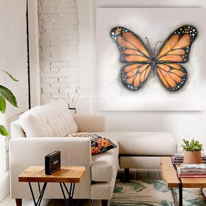 Original butterfly artwork, butterfly painting, texture acrylic art custom butterfly painting modern texture art butterfly wall art 30&quot;x40&quot;