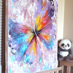 Colorful abstract butterfly to order, colorful butterfly painting,Abstract butterfly Art,Butterfly original, abstract wall art butterfly