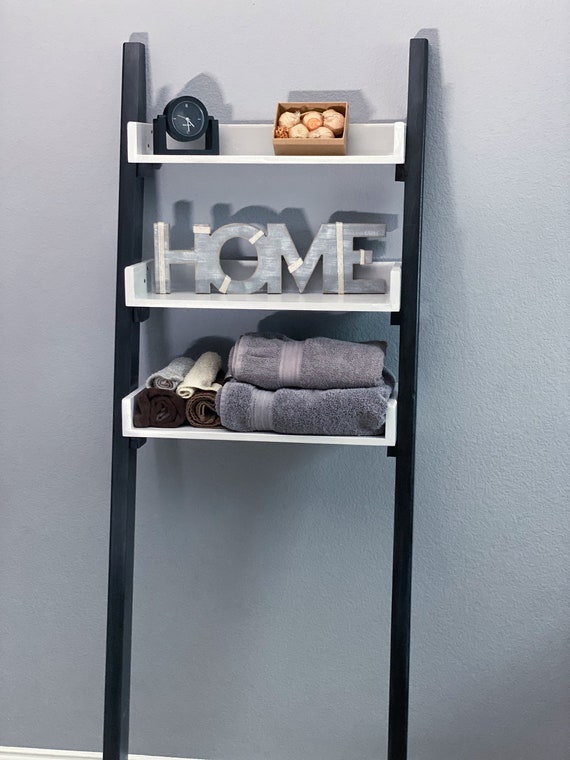 Bathroom Ladder Shelf Towel Rack Bathroom Guide by Jetstwit