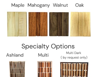Échantillons de bois dur - articles supplémentaires
