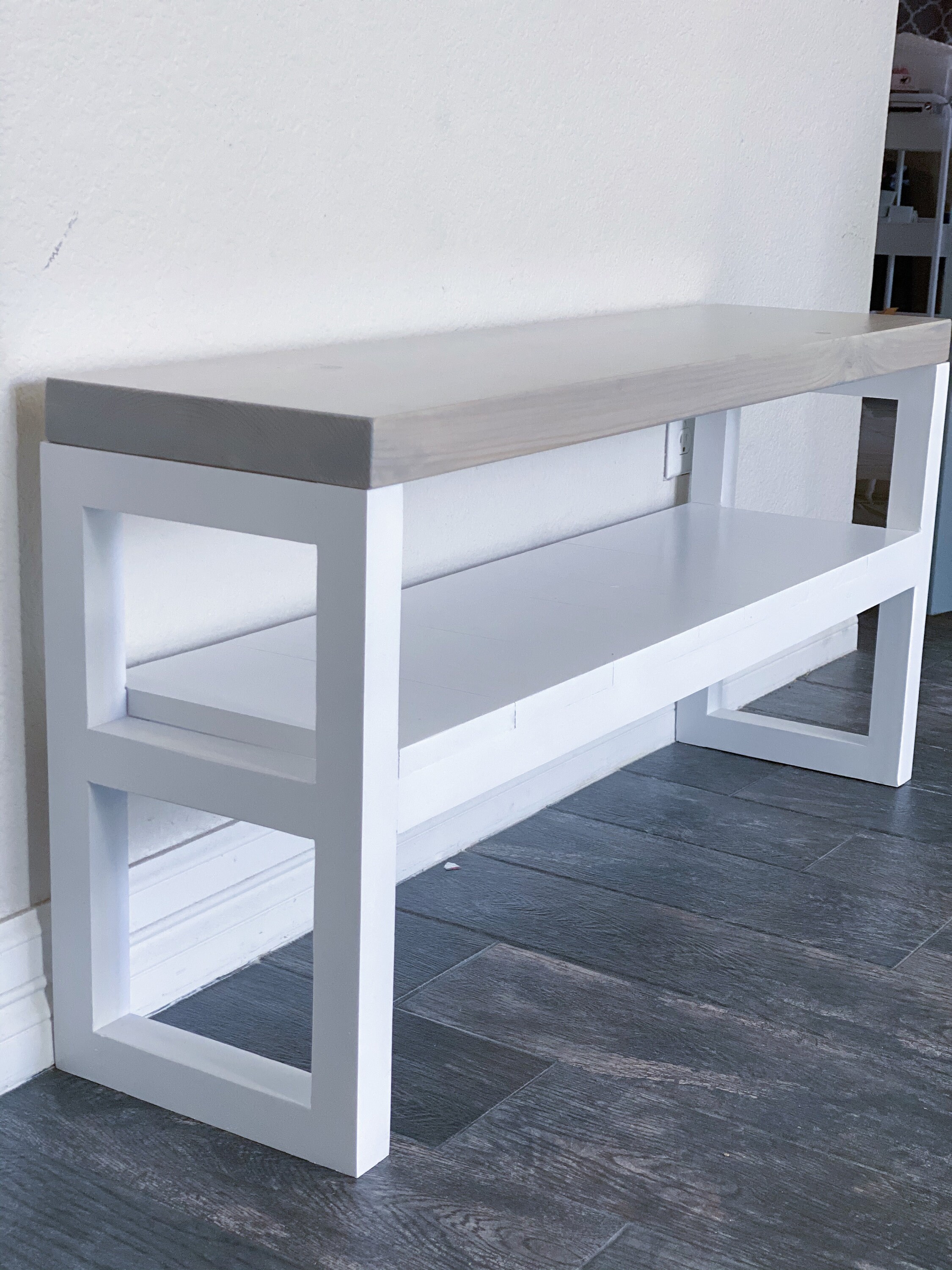 Banco de almacenamiento de zapatos moderno Banco de entrada | Etsy