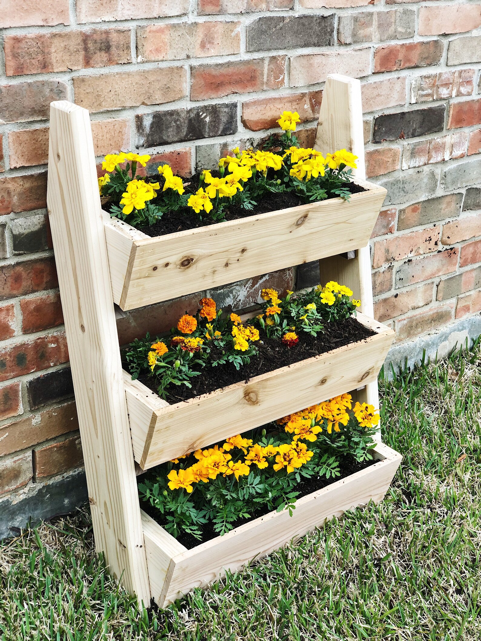 Vertical Planter Box Modern Planter Raised Garden Bed Wall Etsy