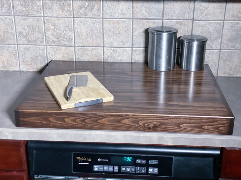 Black Lava Wood Stove Top Cover Gas Stove Top Cover Mom Etsy