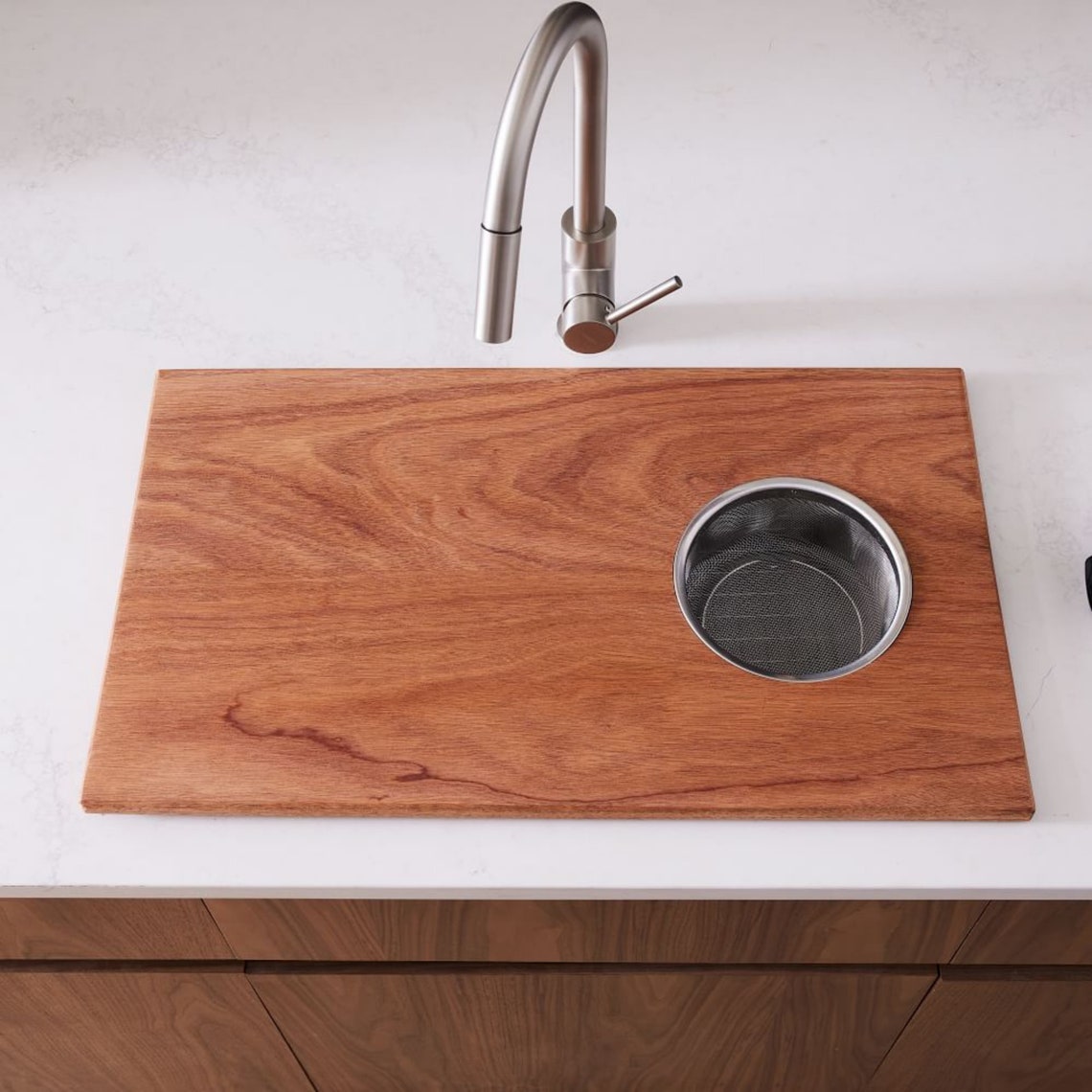 OvertheSink Cutting Board with Strainer Sink Cover Board Etsy