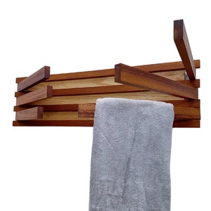Swinging Towel Hook Rack| Functional Wall Organizers| Indoor/Outdoor Wall Mounted Multi Purpose Hooks for Wet Towels