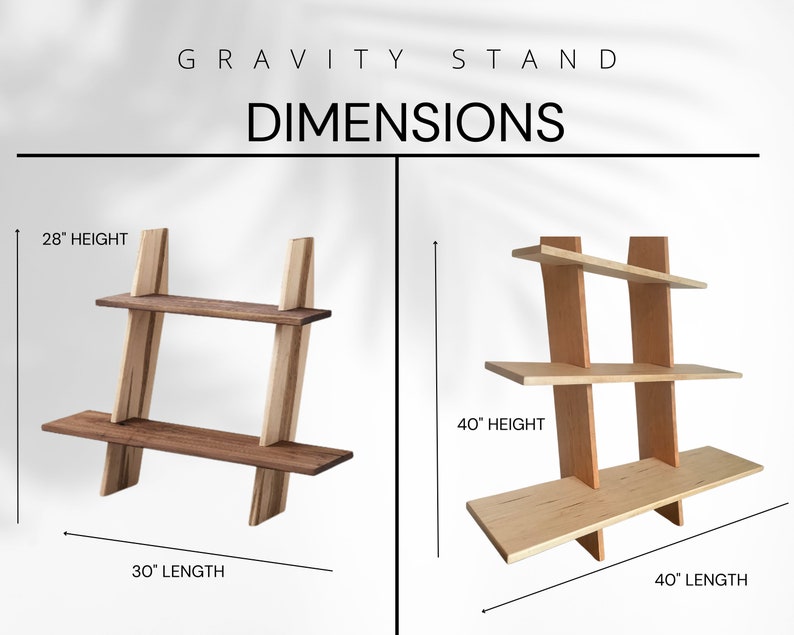 Gravity Ladder Shelf Plant Stand Multiuse Display Shelf Indoor Plant Stand for Displaying Plants & Décor image 4