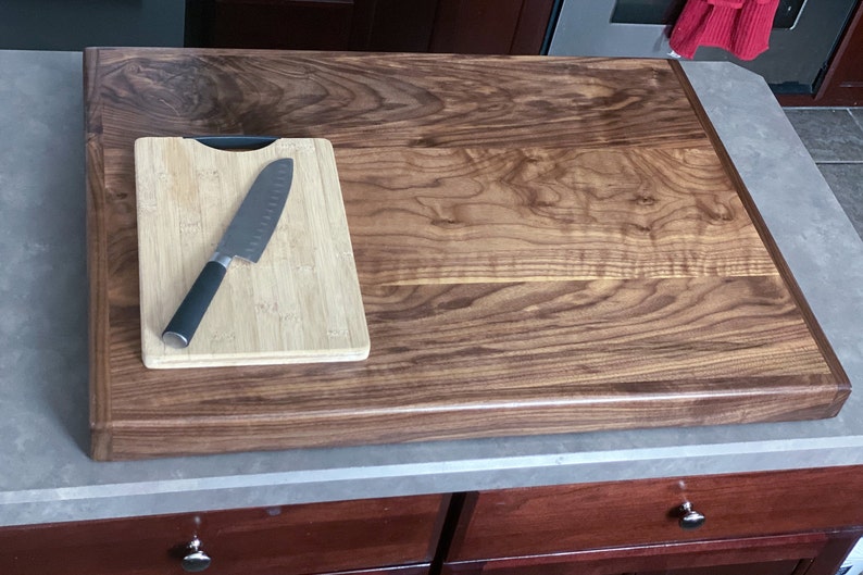 Black Walnut Stove Top Cover Wood Noodle Board Gas Stove Etsy