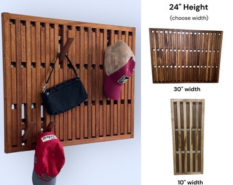 Natural Wood Magnetic Coat Rack | Multi Functional Wall