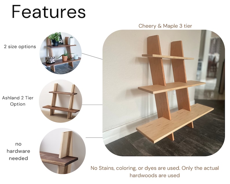 Gravity Ladder Shelf Plant Stand Multiuse Display Shelf Indoor Plant Stand for Displaying Plants & Décor image 3