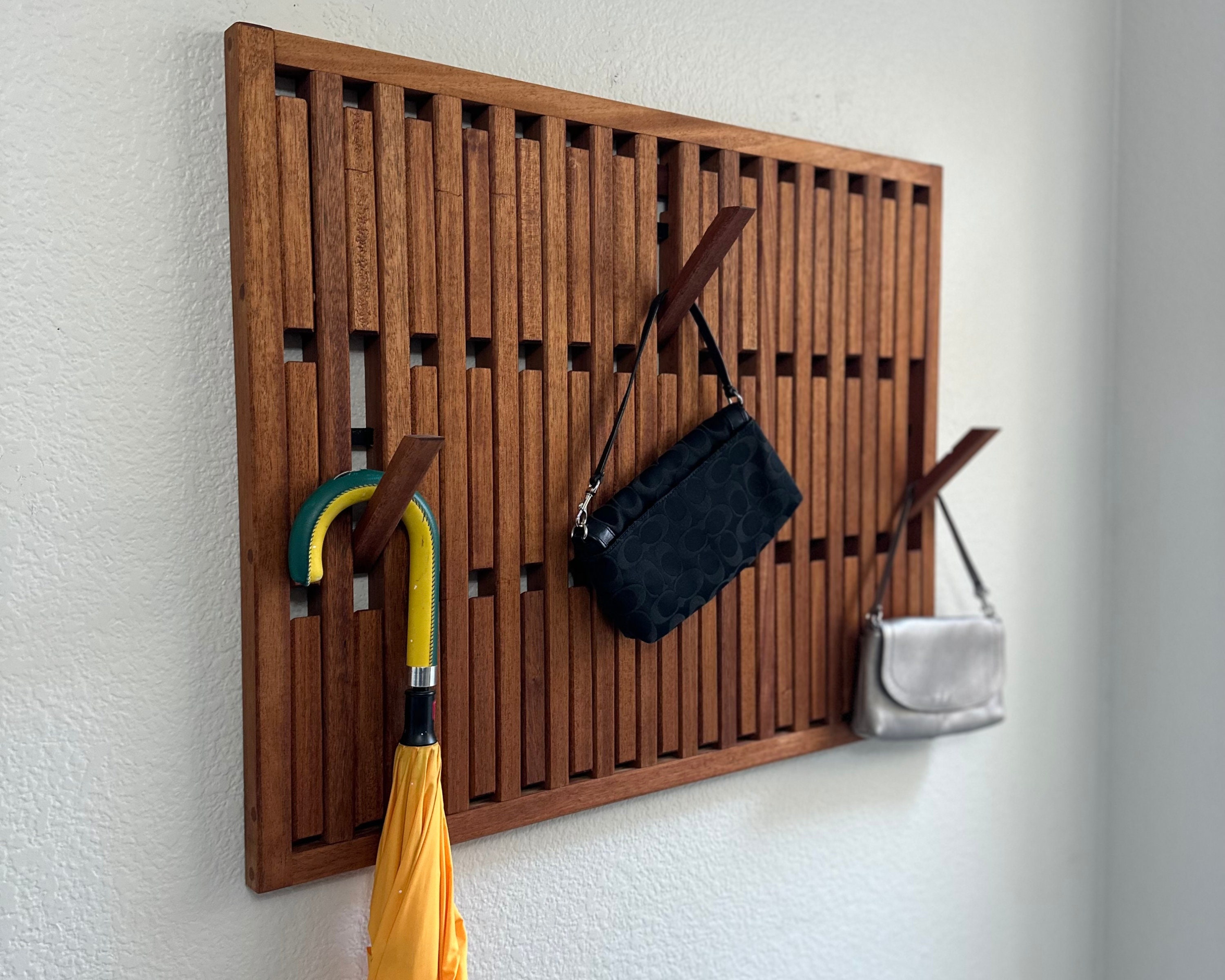 Contemporary Multi Flip Wooden Wall Hooks - 7 & 8 Hooks – Make Space For  This