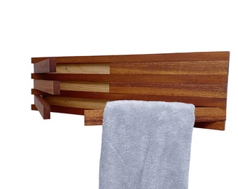 Swinging Towel Hook Rack| Functional Wall Organizers| Indoor/Outdoor Wall Mounted Multi Purpose Hooks for Wet Towels